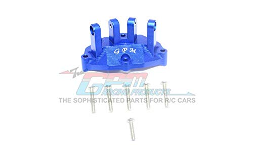 GPM Losi 1:10 Baja Rey / Rock Rey Upgrade Parts Aluminum Rear Upper Gearbox Mount for Upper Suspension Links - 1Pc Set Blue