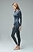 TSLA Women's Thermal Long Sleeve Tops, Mock Turtle & Crew Neck Shirts, Fleece Lined Compression Base Layer, Round Neck Wintergear Heather Charcoal, Small