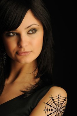 Not Too Sweettats Wicked Spider Web Temporary Tattoo Pack 2
