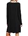 Haola Women's Basic Long Sleeve Casual Loose Deep V Neck T-Shirt Dress