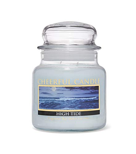 A Cheerful Giver - High Tide - 16oz Scented Candle Jar - Cheerful Candle -135 Hours of Burn Time, Candles Gifts for Women