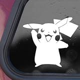 CMI338 Pokemon White Sticker Decal Pikachu Card Game Laptop Die-cut White Sticker Decal