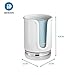 iDesign York Ceramic Disposable Paper and Plastic Cup Dispenser Holder for Master, Guest, Kids' Bathroom Vanity and Countertops, 2.5