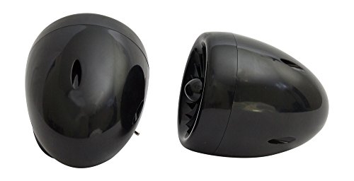Shark-300-Watt-3-X-35-Inch-Marine-Grade-Motorcycle-Audio-Speakers-with-Mirror-Brackets-Waterproof-Black-Model-SPK2501