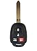 New 4 Button Replacement For 2014-2017 Toyota Camry HYQ12BDM H Chip 89070-06421 W/Duracell Battery Inside