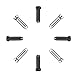 Fiada 180 Pieces Cable End Crimps Bike Cable End Caps Cable Caps for Bike Shift Alloy Road Mountain Bikes Brake Tips Shifter (Black and Silver)
