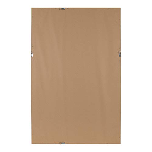 DesignOvation Beatrice Framed Oversized Linen Fabric Pinboard, 29.5x45.5, Rustic Brown - Thumbnail 3