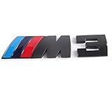 xybzzpltd M3 Black Badge 3D Matted Metal Plating Sticker Chrome Emblem FOR BMW Available