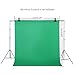 3PCS Photo Video Photography Studio Fabric Backdrop Background Screen White Black Green Backgrounds, Non-Woven Fabrics Collapsible Backdrops for Photography, Video and Television