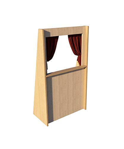 Puppet Theater Plans DIY Woodworking Free Standing Stage Kids Adults Play