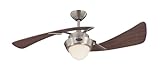 7214100 Harmony 48-Inch Brushed Nickel Indoor Ceiling Fan, Light Kit with Opal Frosted Glass (Tools & Home Improvement)