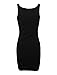 TAM WARE Women Slim Fit Zip Up Bodycon Mini Dress TWCWD079-BLACK-US M