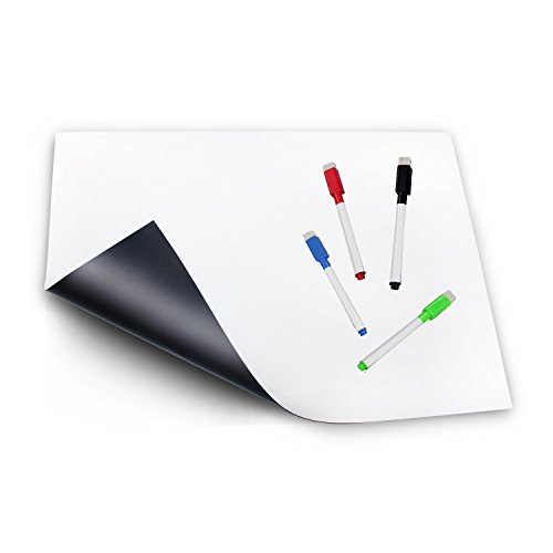 TAQTON Magnetic Dry Erase Whiteboard - Smooth Glossy White Blank Surface. Attaches to Fridge and Metal Surfaces. Daily Weekly Monthly Planner (17 x 11 Inch) - Thumbnail 7