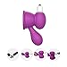 2 PCS Electric Nipples Sucker Pump-Pelepas Medical Silicone Silent Powerful Vibrating Bullet Breast Pump Clit Massager Teasers Sex Toys Suitable for Both Sexes (Purple)