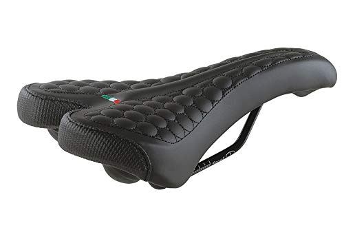 Selle Montegrappa Copy of MTB Trekking Night Day 3070 Bicycle Saddle Made in Italy Black