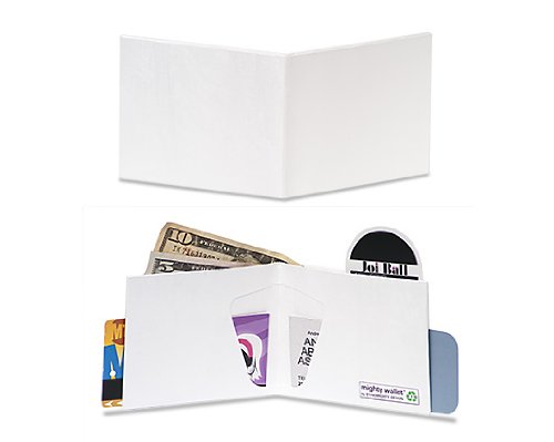 Dynomighty Men's The Blank Mighty Wallet - Super Thin Lightweight Tyvek Billfold