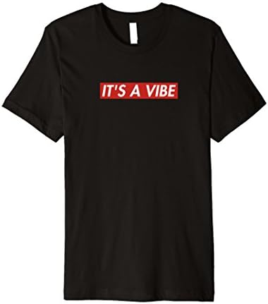 Mens IT'S A VIBE T SHIRT Large Black
