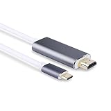 USB-C to HDMI Cable 15ft/4.5m(Thunderbolt 3 Compatible, HecToo USB-C HDMI 4K 60Hz Cable for Samsung Galaxy S8/S8 Plus, 2017/2016 MacBook Pro, 2015 MacBook