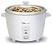 Elite Cuisine ERC-003 Electric Rice Cooker with Automatic Keep Warm Makes Soups, Stews, Grains, Hot Cereals, 6 Cooked (3 Cups Uncooked), 6 Cups Cups), White primary