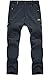 MAGCOMSEN Men's Winter Fleece Lined Pants with 5 Zip Pockets Softshell Hiking Snow Ski Pants