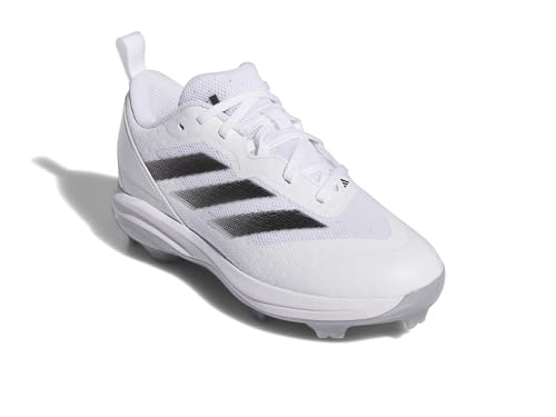 adidas Unisex-Kids Adizero Instinct, White/Black/Silver Metallic, 4.5 at Amazon