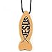 Fun Express Wooden Jesus Fish Necklaces
