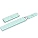 Malva Belle Best Crystal Glass Nail File & Travel Case - Heavy Duty Professional Nail Shaper - Mint 3mm