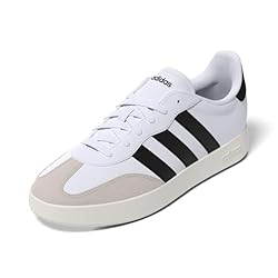 adidas Men's Barreda Sneaker, White/Black/Grey, 4.5