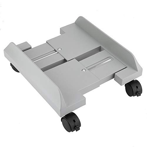 CPU Stand for PC Computer Case Holder Bracket Desktop Mainframe Storage Rack with Brake with 4 Caster Wheels