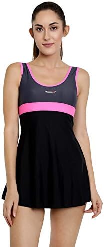 swimX Swimwear for Women - Swimsuit - Body fit - Stretchable - Sleeveless - Short Dress - Padded - Available Size L, 2XL, 3XL, 4XL - Swimming Costume for Women