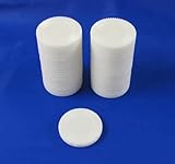 White Mini Poker Chip 7/8in Tube of 50ea by Koplow Games