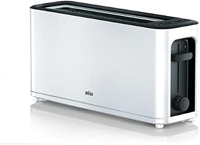 HT3100WH - Tostapane con 1 fessura, 7 livelli di doratura, bianco, 1000