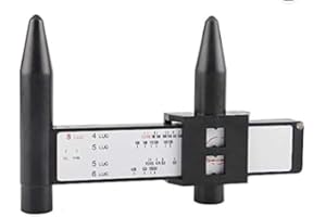 YIZBAP PCD Gauge Measuring Wheel Rim Bolt Pattern Measuring Tool with 4 5 6 8 Lugs Tools Ruler