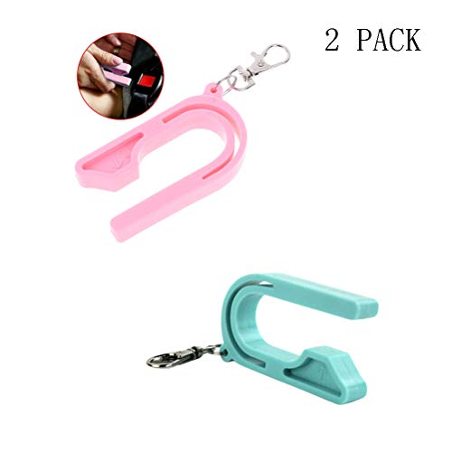 Improved Portable Child Car Seat Key, Easy Unbuckle Unlock Child Safety Belt Accessories for Baby Car Seat(Pink/Blue) - Thumbnail 6