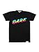 Tipsy Elves Men's Black Neon Dare Shirt - 80's Halloween Costume T-Shirt Tee (Large)