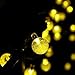 easyDecor Globe Solar String Lights 30 LED 21ft 8 Mode Bubble Crystal Ball Christmas Fairy String Lights for Outdoor Xmas Landscape Garden Patio Home Holiday Path Lawn Party Decoration (WarmWhite)