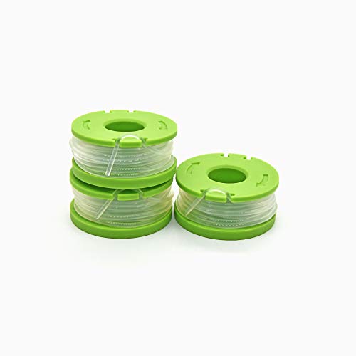 Garden NINJA Trimmer Spool Compatible with Earthwise RS90121 for Model CST00012, LST10012, CST12010 String Trimmers, 3 Pack