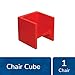 Children's Factory 3-in-1 Cube Chair for Kids, Flexible Seating Classroom Furniture, 1-Pack, Red