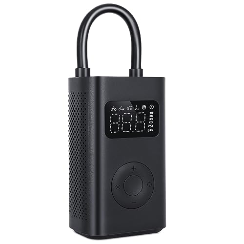 Nuevo Xiaomi Mijia Compresor Aire Portatil 2, Inflador 2 Xiaomi 150 PSI 6 Modos con Recargable de 2000 mAh, Compresor con Pantalla LCD con Sensor de Presión para Coche, Bicicleta, Moto, Pelota