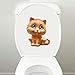 Cute 3D Cat Wall Stickers Self Adhesive Kids Children Kawaii Kitten Wall Decals Removable Vinyl Waterproof Art Murals for Living Room Baby Rooms Bedroom Toilet House Decoration