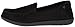 Crocs Women's Walu Shimmer Leather Loafer W Boat Shoe, Black/Black, 7 B(M) US