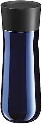 Impulse Thermos - Chávena térmica, aço inoxidável, 350 ml, com fecho automático, abertura a 360°, mantém as bebidas quentes durante 8 horas ou frias durante 12 horas, cor azul
