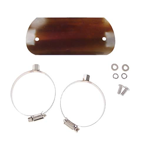 Homyl 1 stuk uitlaat hitteplaat + 2 stuks buisklemmen hitteplaatdeksel hielbescherming blauw - Image 3