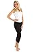 Fishers Finery Ecofabric Capri Legging; Casual Lounge Legging (Black, M)