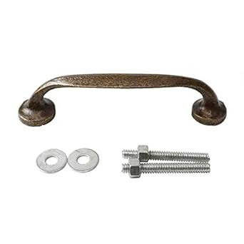 Amazon アイアンハンドル バー型 ノブ 取っ手 Diy リメイク アンティーク ゴールド ビス付き ツマミ