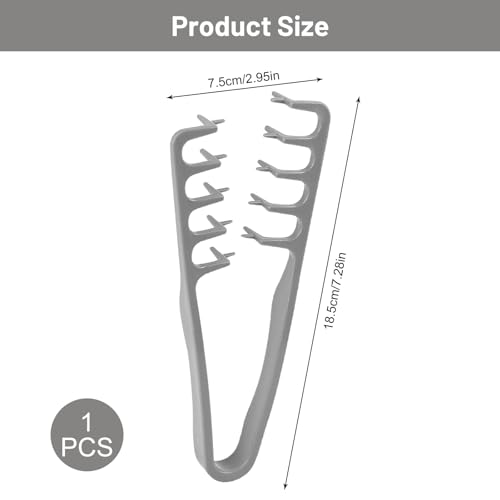 Puasok Hair Comb Texture, Wide Tooth Comb, Root Volumizing Tool for Men and Women Hairdressing Care Accessory, Cover Seams
