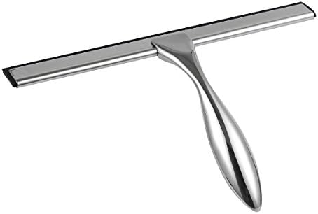 Shower Window Squeegee, Bluelasers Stainless Steel Window Wiper Shower Squeegees for Bathroom Mirror Car Window Glass Cleaning