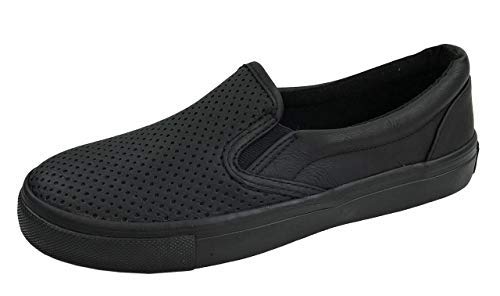 black slip on white sole