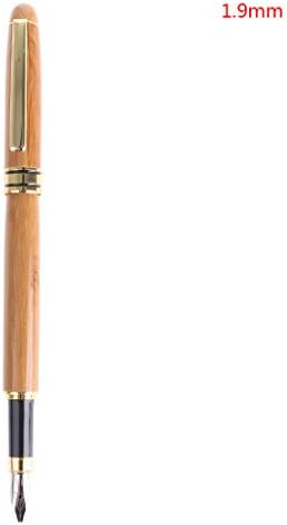 niumanery Bamboo Calligraphy Art Fountain Pen Chisel-pointed Nib 0.7mm-3.0mm Writing Tool 1.9mm