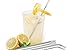 Stainless Steel Straws Set of 8 Reusable Drinking Straws for 30oz 20oz Tumbler 10.5’’ 8.5’’ Diameter 0.24’’ 0.31’’ with 8 Silicone Tips 2 Cleaning Brushes and Pouch(4 Bent 4 Straight) (8.5'' 10.5'')